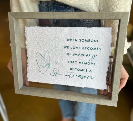 Becomes A Memory Acrylic Sign