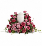 Bed Of Pink Roses - 253 Funeral arrangement 