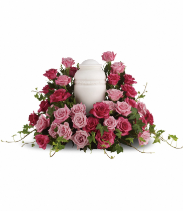 Bed of Pink Roses T253-2 in Rossville, GA | Ensign The Florist