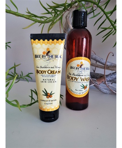 BEE BY THE SEA (made in Canada) BODY WASH $13 OR BODY CREAM $14.