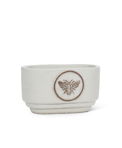 Bee Crest Oval Pot 