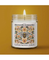 “Bee Happy” chamomile and jasmine  5 OZ Candle - KALAMAZOO CANDLE COMPANY