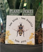 Bee Kind Plant Stake Cheerful Plant Stakes