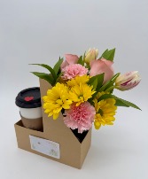 Bee Mine - Coffee & Flowers Combo  PICKUP AT BIZZY BEAN ONLY *SEE DESCRIPTION FOR DETAILS*