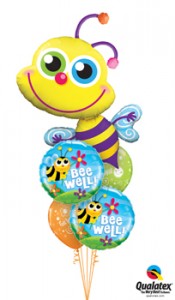 Bee-ming Bee Well balloons