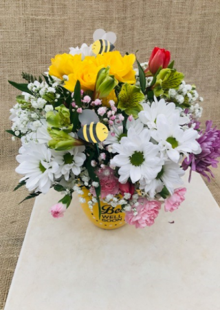 Bee Well Bouquet Fresh Vase Arrangement in Coleman, WI | COLEMAN FLORAL & GREENHOUSES