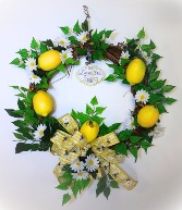 Bees and Lemons Wreath *Permanent Botanical* 
