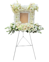 Beloved Blooms 8x10 Picture Frame Standing Spray