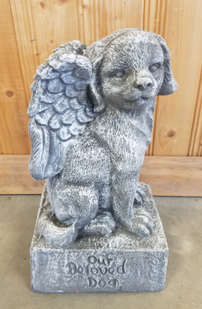 Beloved Dog Concrete Memorial