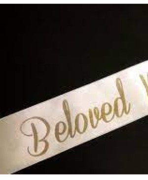 "Beloved" Sash Funeral Sashes