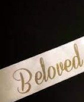 "Beloved" sash Funeral Sashes