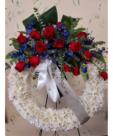 Beloved Wreath Fresh Flowers in Murrells Inlet, SC | Art & Flowers Beloved Wreath Fresh Flowers in Murrells Inlet, SC | Art & Flowers