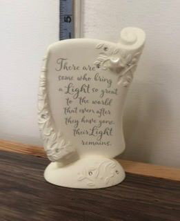 IM2 Bereavement plaque 4x3 Beautiful words and rhinestone accents