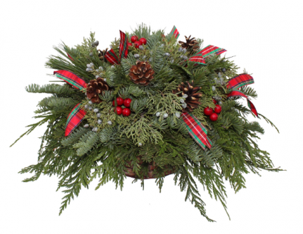 Berries and Bows Centerpeice Christmas