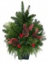 Berries and Bows  Evergreen Seasonal Arrangement
