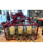 Berries and Candles Lantern  Christmas 
