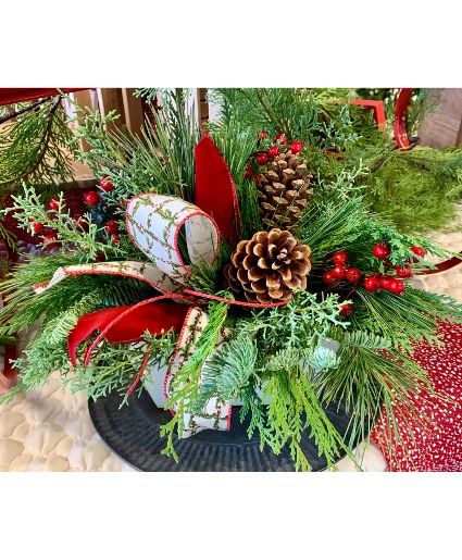 Berries and Cones Centerpiece