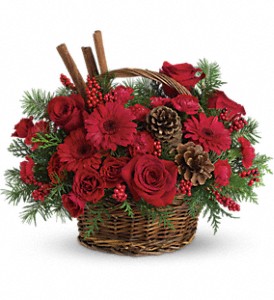 Berries And Spice Basket Arrangement
