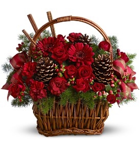 Berries and Spice Flowers Holiday Arrangement