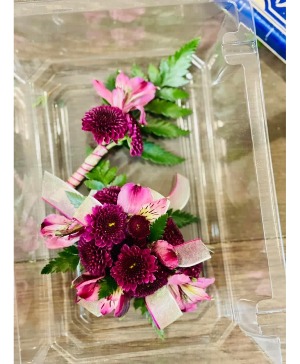 Berry Beautiful Corsage and Boutonniere 