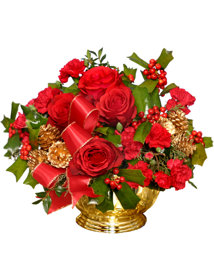 bouquet of flowers for christmas