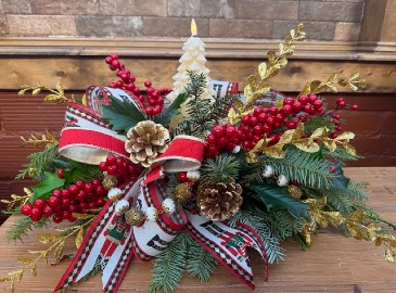Berry Good Christmas  Centerpiece  in Jefferson City, MO | RIVER CITY FLORIST & GIFTS