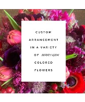 Berry/Gem Colored Arrangement Custom Design