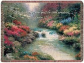 Beside Still Waters Inspirational Throw
