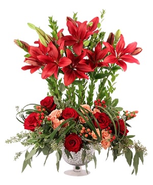 Amber Affection Flower Arrangement in Calgary, AB - Midnapore Flower Magic