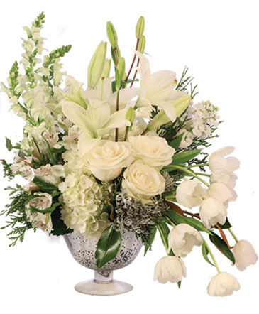 Bespoke Ivory Flower Arrangement in Dallas, TX | Paula's Everyday Petals & More