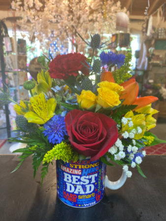 Best dad flower mug :)