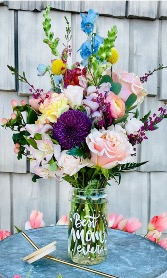 “Best Mom” Glass Tumbler Arrangement  Just For Mom