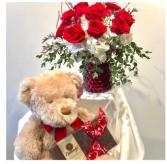 Best seller Flowers bear and chocolates