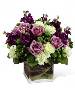 Deep Purple Passion Cube Vase