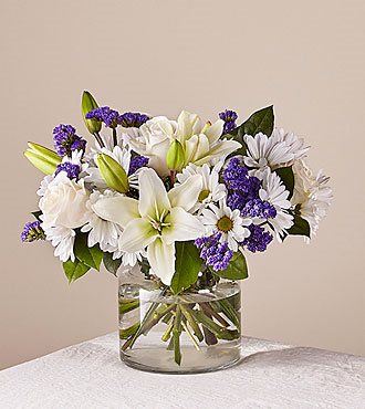 Beyond Blue Clear Vase