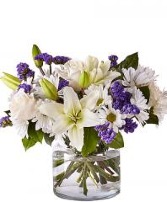 BEYOND BLUE VASE ARRANGEMENT