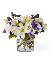Beyond Blue Vase Arrangement 