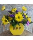 BFF Conversation Heart Valentines Arrangement