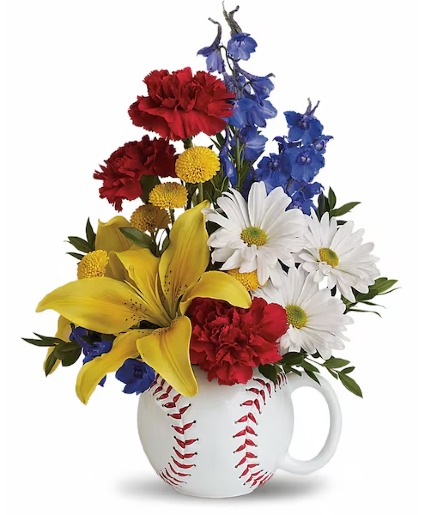 Big Hit Bouquet Base Ball Mug