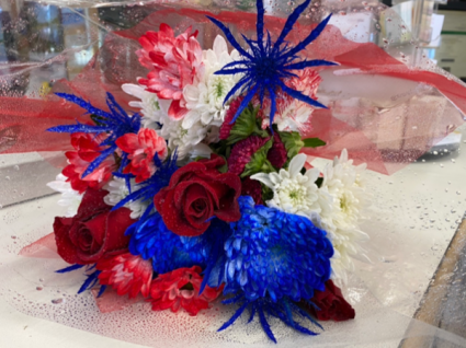 Big Valley Memorial Day Mixed Bouquet  Red White & Blue