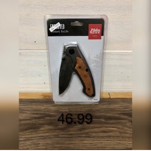 Big Wooden Pocket Knife 