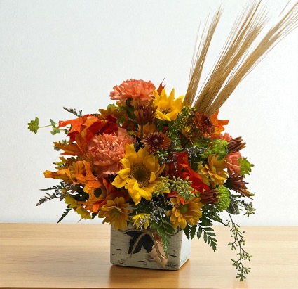 Birch and Blooms Fall
