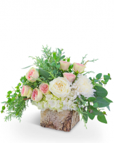 Birch Rosette Flower Arrangement