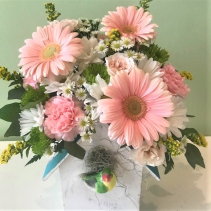 Birdhouse Bouquet Fresh Arrangement