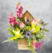 Birdhouse of Flowers 