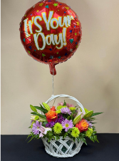 BIRTHDAY BASKET balloon package