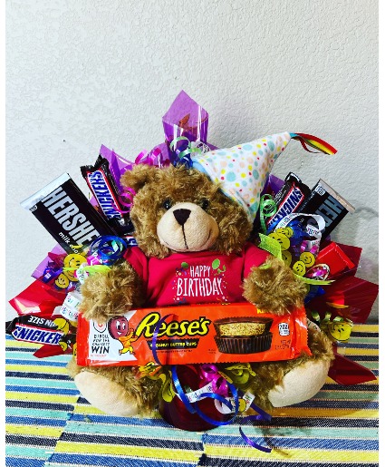 Birthday Bear Candy Bouquet  
