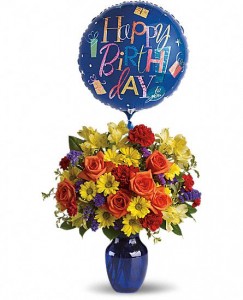 Birthday Blessing Flower Vase 