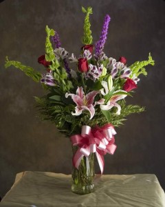 Romance Bouquet Vase Arrrangment