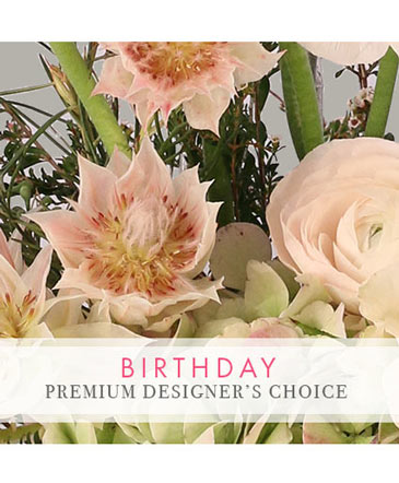 Birthday Bouquet Premium Designer's Choice in Brenham, TX | Sunny Day Blossoms Design Studio